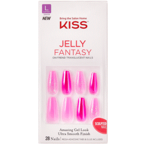 KISS Jelly Fantasy Nails Be Jelly 28 Nails -KGF J02