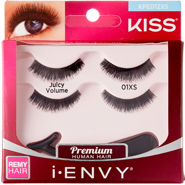 Premium Human Hair Juicy Volume 01XS-2 Pairs Pack -KPED12XS