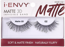 Pestañas postizas Kiss Envy Matte 3D Invisible Band- KMEI02