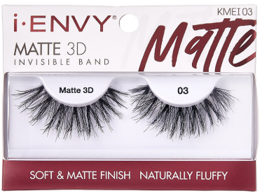 Kiss  Envy Matte 3D Invisible Band Eyelashes- KMEI03