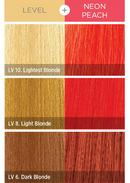 Tinte semipermanente para el cabello KISS COLORS Tintation - T465 - Melocotón neón (148 ml)