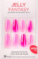 Uñas KISS Jelly Fantasy Be Jelly 28 Uñas -KGF J02