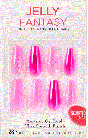 KISS Jelly Fantasy Nails Be Jelly 28 Nails -KGF J02