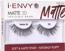 Pestañas postizas Kiss Envy Matte 3D Invisible Band- KMEI02