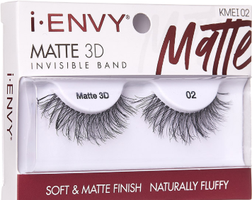 Kiss  Envy Matte 3D Invisible Band Eyelashes- KMEI02