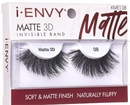 Pestañas postizas Kiss Envy Matte 3D con banda invisible: Eleva tu mirada - KMEI08