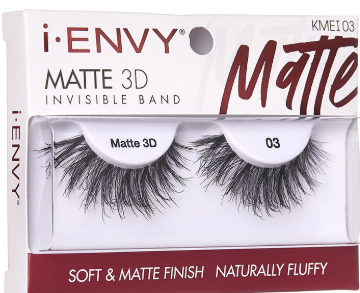 Kiss  Envy Matte 3D Invisible Band Eyelashes- KMEI03