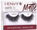 Pestañas postizas Kiss Envy Matte 3D con banda invisible: Eleva tu mirada - KMEI07