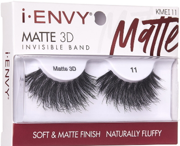 Kiss  Envy Matte 3D Invisible Band Eyelashes- KMEI11