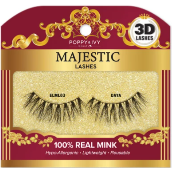 Poppy & Ivy Majestic 3D LASHES 100% REAL MINK Series-03 Daya (M9)