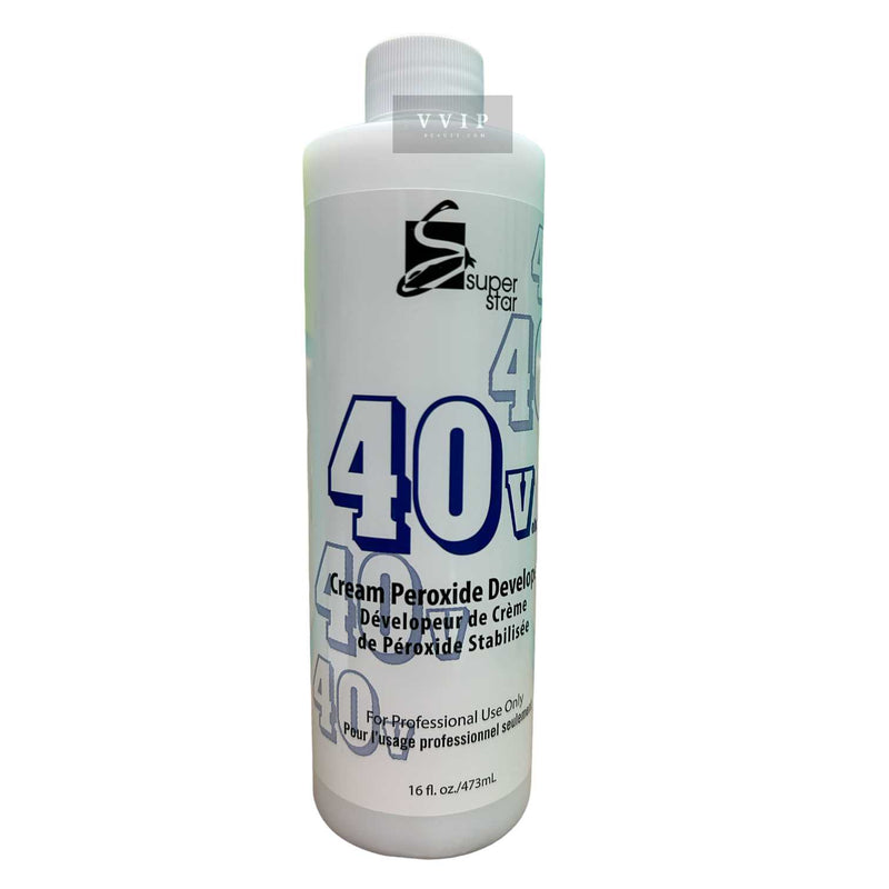Super Star 40 Volumes Hair Cream Peroxide Developer-16oz