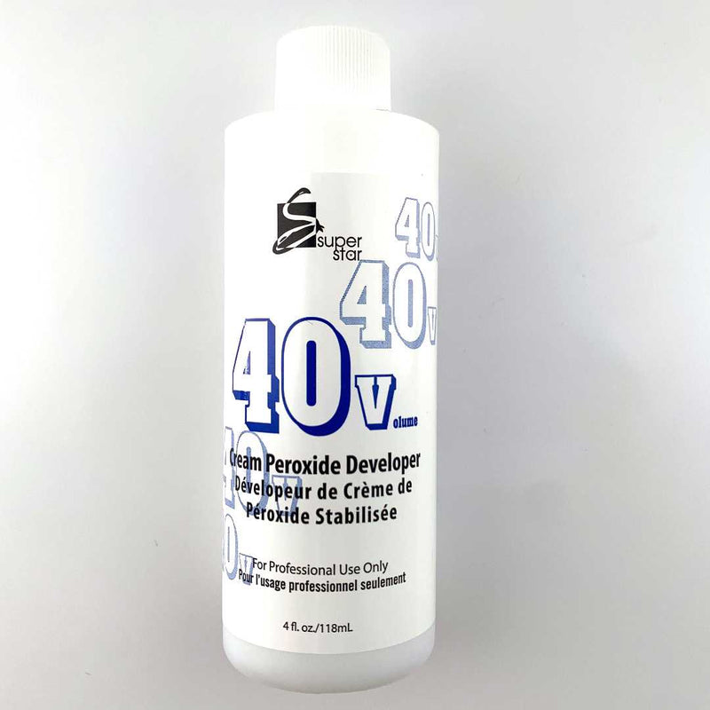 Super Star 40 Volumes Hair Cream Peroxide Developer-4oz