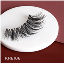 Pestañas postizas Kiss I Envy Remy 3D con banda invisible, 100% cabello humano - KREI06