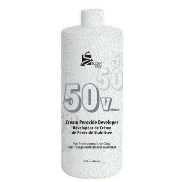 Super Star Cream Peroxide Developer, 50 Volume 32 Oz (B00009)