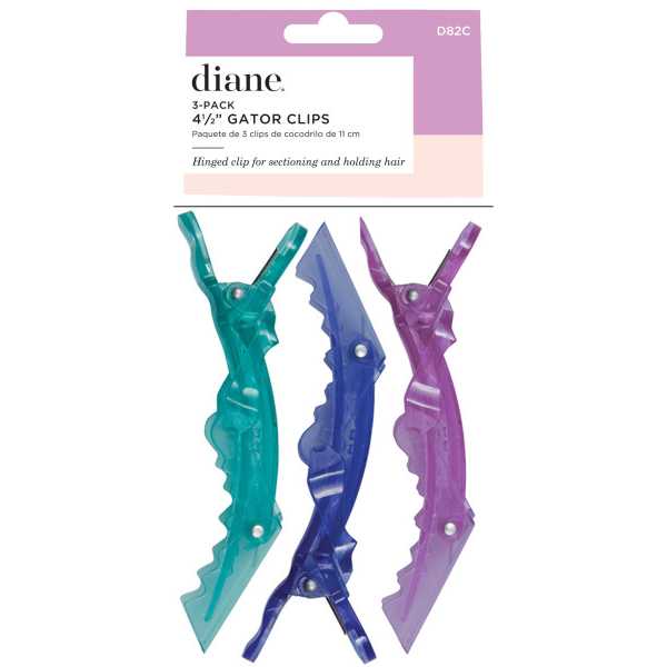 DIANE 4.5 INCH GATOR CLIPS 3 PACK D82C (B00031)