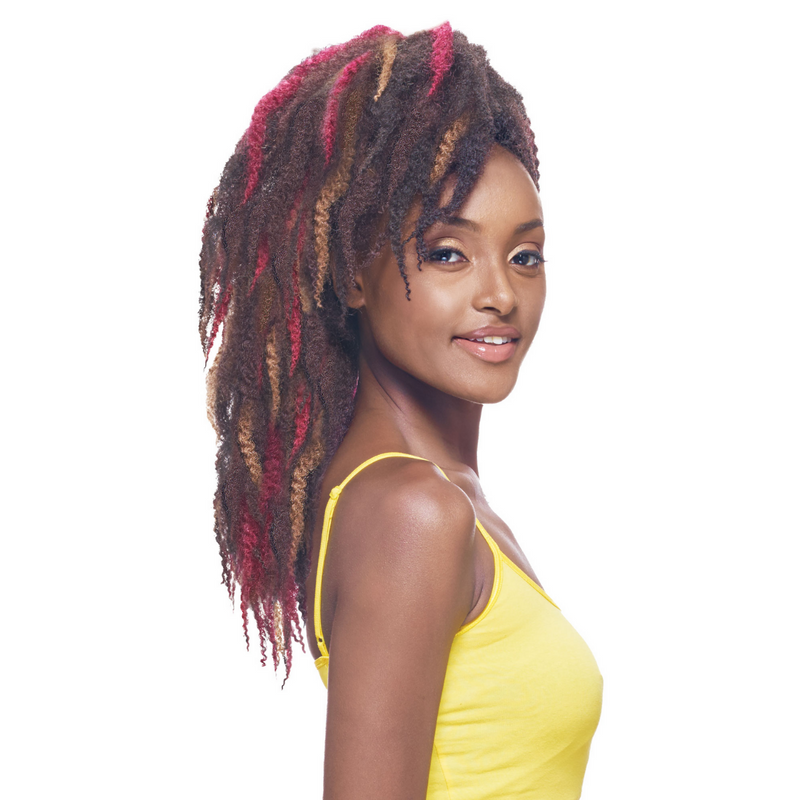 VANESSA SYNTHETIC 3X TWISTED AFRO PRE LOOPED CROCHET BRAID-MARLEY BRAID ^