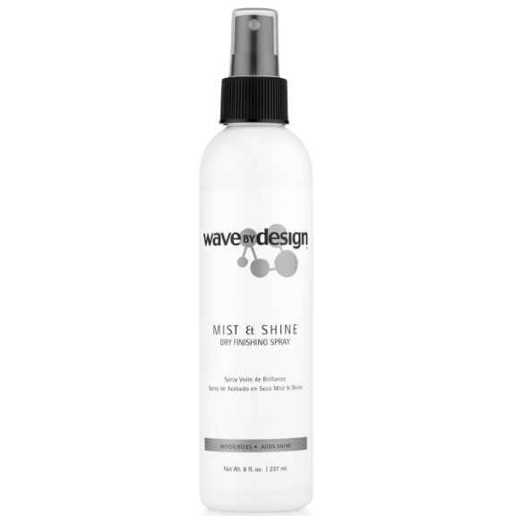 Wave By Design Mist & Shine Dry Finishing Spray 8 oz ^