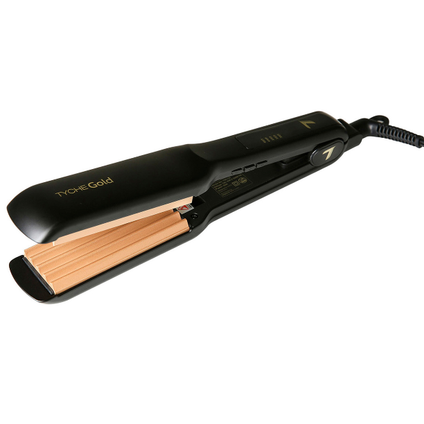 Tyche Gold Crimping Iron Double Coated Gold Ceramic Crimping Iron 1.5"