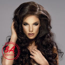 Cabello humano virgen brasileño Remy 100% natural ondulado, 3 piezas - 20"+22"+24"