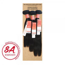 Cabello humano virgen brasileño Remy 100% natural y liso (3 piezas - 20" + 22" + 24")