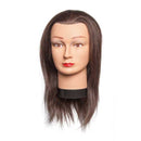 Maniquí Diane Giselle de cabello castaño de 18 a 20 pulgadas, 100% cabello humano D307 (B00028)