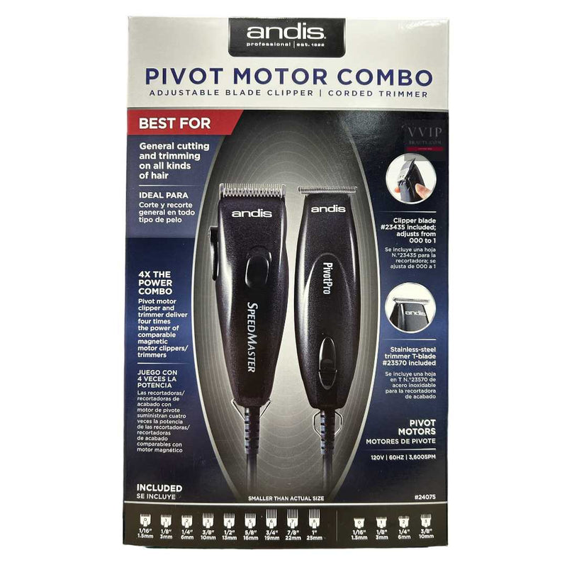 ANDIS PIVOT MOTOR CLIPPER/TRIMMER COMBO