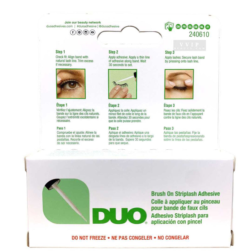 ARDELL Duo Brush-On Striplash Adhesive White/Clear 0.18 oz  (S20)