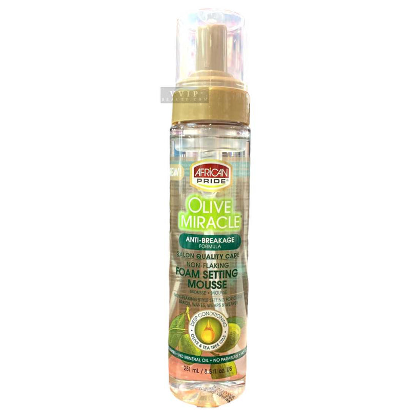 African Pride Olive Miracle Mousse, Foaming 8.5 oz
