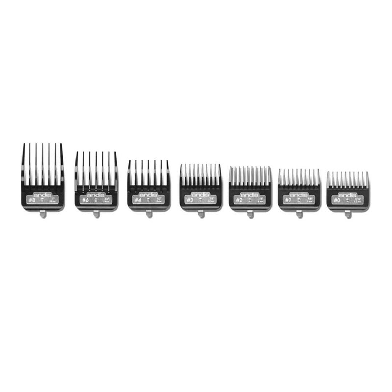 Andis BG Series Premium Metal Clip Comb Set 7 Pieces
