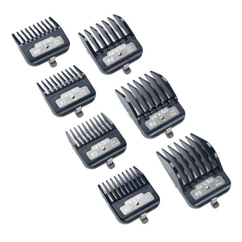 Andis Master Premium Metal Clip 7 Pcs Comb Set