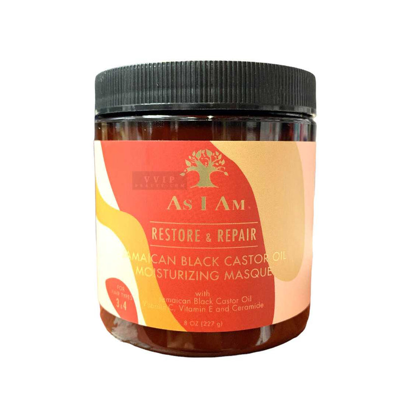As I Am, Restore & Repair, Jamaican Black Castor Oil Moisturizing Masque, 8 oz -