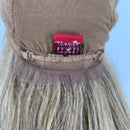 VANESSA HONEY-88 PELUCA DE MEZCLA DE CABELLO HUMANO BRASILEÑO, ENCAJE COMPLETO, TOTALMENTE ANUDADA A MANO T88HB BERLIN (01)