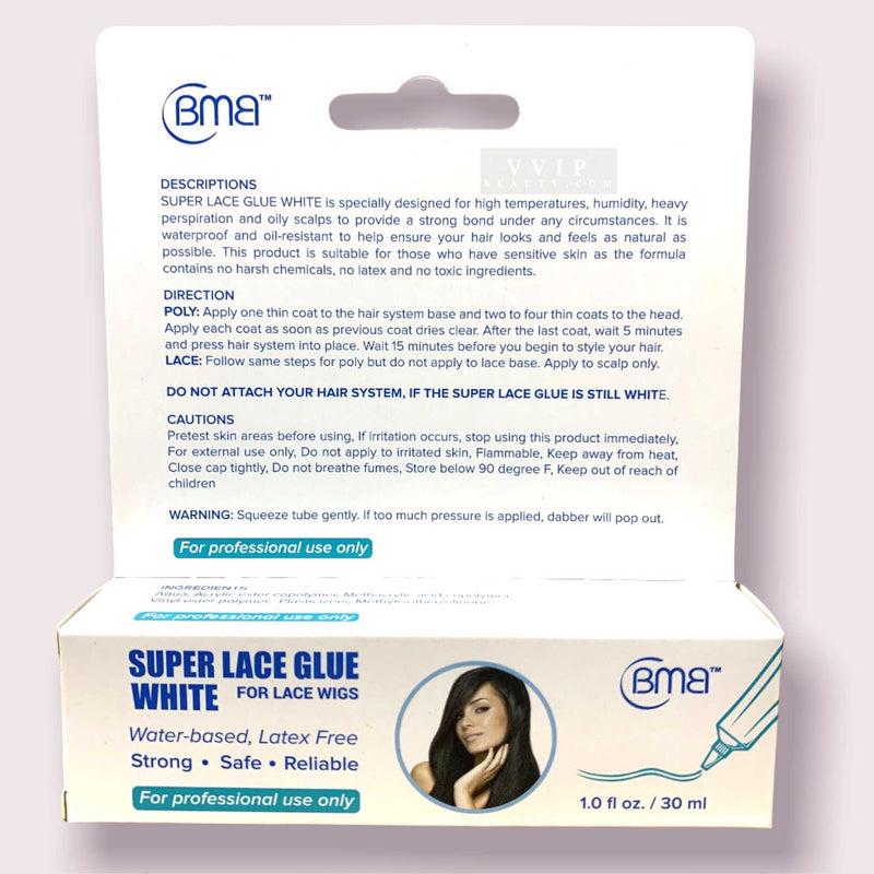 BMB Super Lace Glue White for Lace Wigs 1oz (B00080)