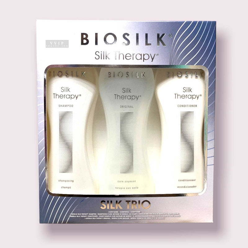 BioSilk Silk Therapy Trio Kit 12oz With Silk Therpy 12oz, Silk Therapy Shampoo 12oz, Silk Therapy Conditioner 12oz. (B00077)