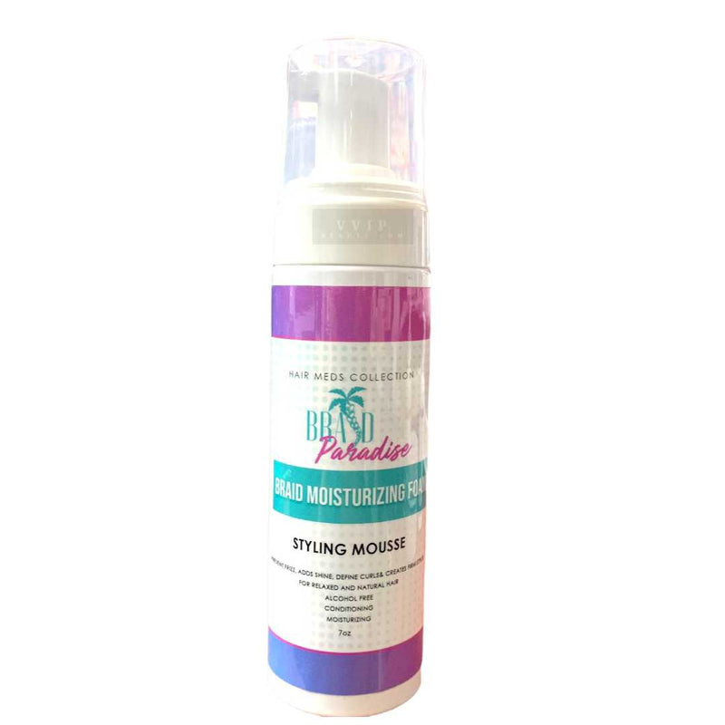 Braid Paradise Braid Moisturizing Styling Foam Mousse 7oz