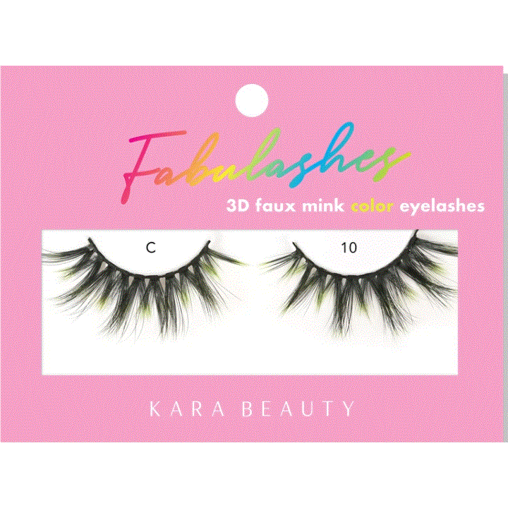 FABULASHES 3D FAUX MINK COLOR LASHES C10 (B00145)