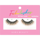 Pestañas postizas de color FABULASHES 3D de visón sintético C12 (B00145)