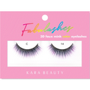Pestañas postizas de color FABULASHES 3D de visón sintético C14 (B00145)
