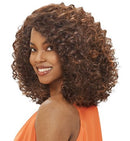 Peluca frontal de encaje con mezcla de cabello humano brasileño Vanessa Honey C TCHB Chelis