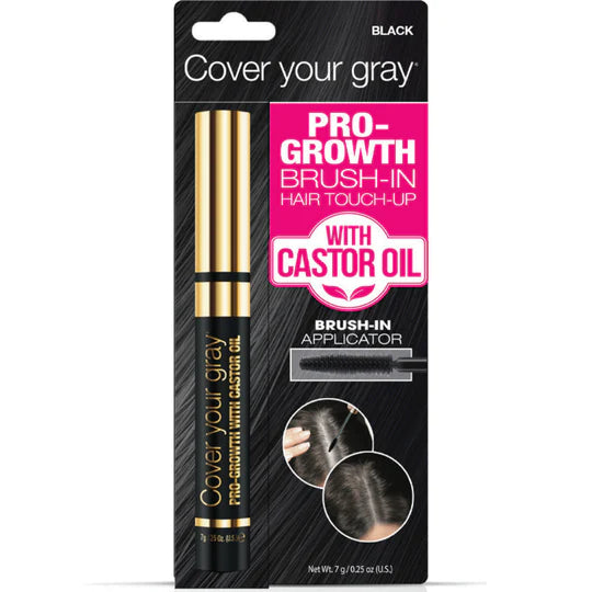 COVER YOUR GRAY PRO-GROWTH BRUSH-IN HAIR TOUCH-UP WITH CASTOR OIL (M21)