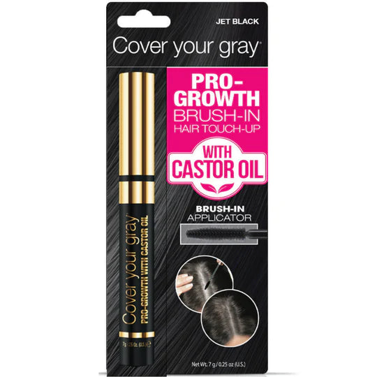 COVER YOUR GRAY PRO-GROWTH BRUSH-IN HAIR TOUCH-UP WITH CASTOR OIL (M21)