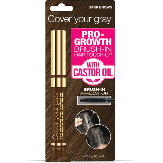 COVER YOUR GRAY PRO-GROWTH BRUSH-IN HAIR TOUCH-UP WITH CASTOR OIL (M21)