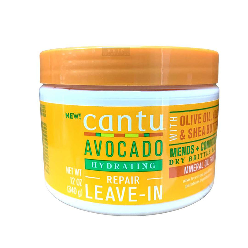 Cantu Avocado Leave in Conditioning Cream with Olive Oil Aloe Shea Butter, 12 oz ^