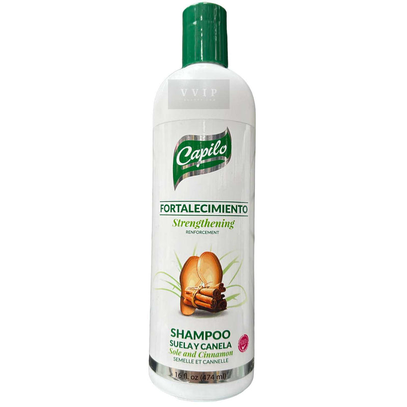 Capilo Strengthening Shampoo - Sole and Cinnamon (Suela y Canela) 16 oz