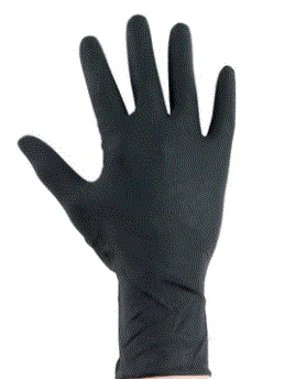 FROMM COLOR STUDIO BLACK VINYL POWDER FREE SMALL GLOVES 100-Pack -