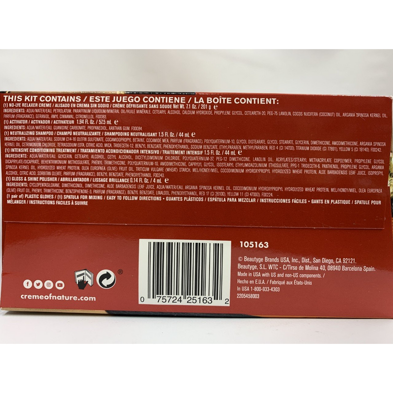 Creme Of Nature with Argan Oil No-Lye Relaxer REGULAR