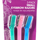 Maquinilla de afeitar pequeña para cejas, paquete de 3 (B00043)