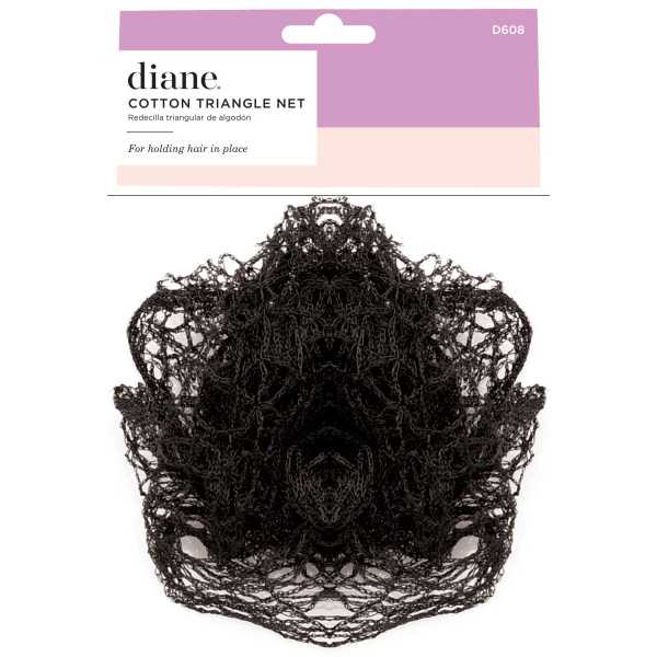 DIANE BLACK COTTON TRIANGLE NET 1 PACK D608 (y1)