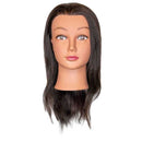 Maniquí Diane Malika negro de 17-19 pulgadas, 100% cabello humano DMM003 (B00028)