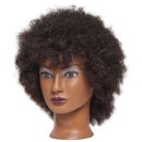 Maniquí Diane Naomi de cabello negro texturizado 100% humano de 16-18 pulgadas D315 (B00028)